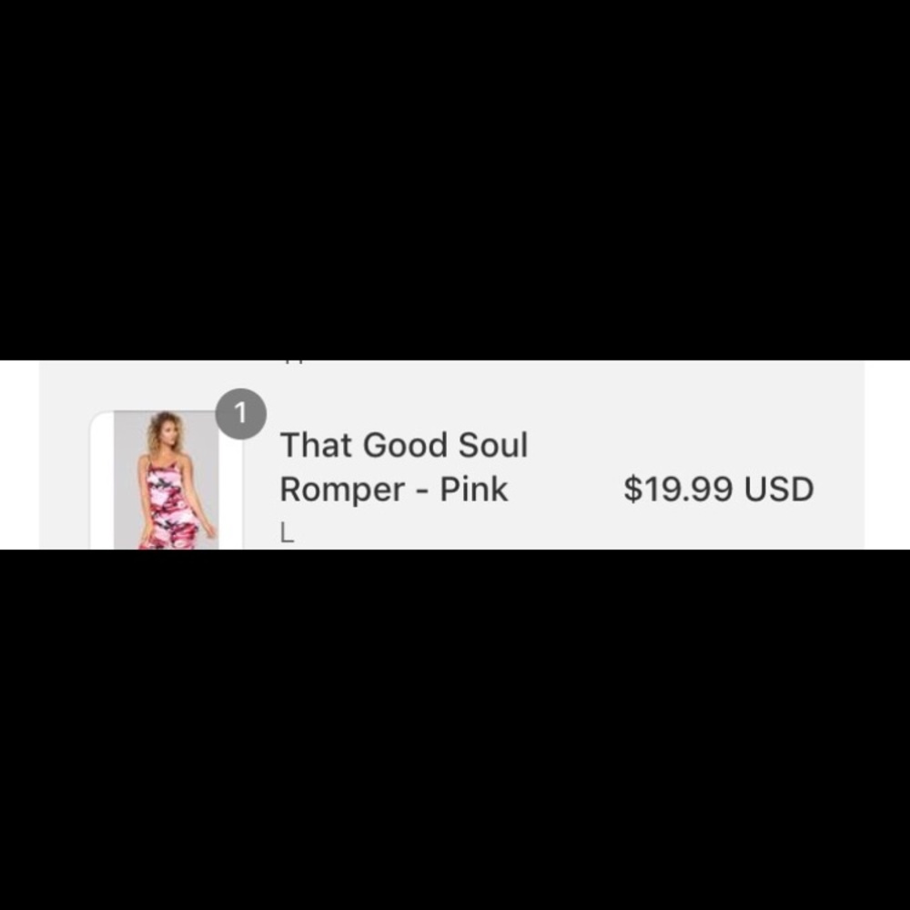 Fashion nova  pink camo romper